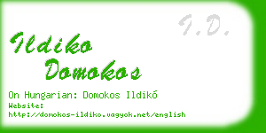 ildiko domokos business card